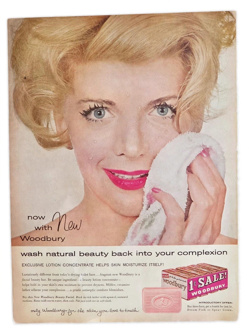 Vintage Style Pink Beauty Print - Glamorous Wall Art